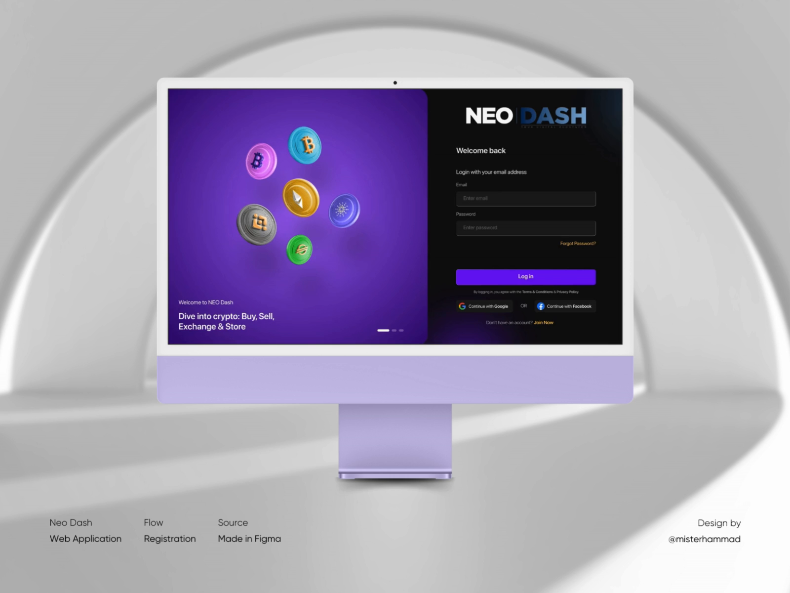 Registration Flow - Crypto Exchange WebApp by Hammad Hassan on Dribbble