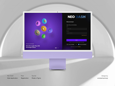Registration Flow - Crypto Exchange WebApp crypto login misterhammad registration sign in signup uiux web application webapp