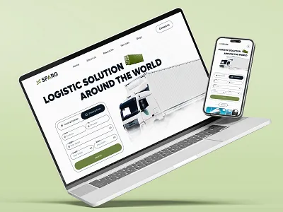 Freight Website Landing Page Design app b2b cargo delivery delivery service freight home page landing landing page logistic company logistic website shipment shipping company shipping tracking supply chain transport company ui uiux web design website