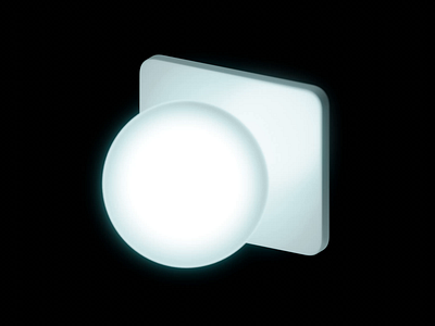 Light Source Icon Concept 3d animation blender interaction light