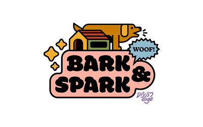 Bark and Spark apparel architecture bark branding design digital dog editorial home house icon illustration indonesia logo minimal pet pink star ui vector