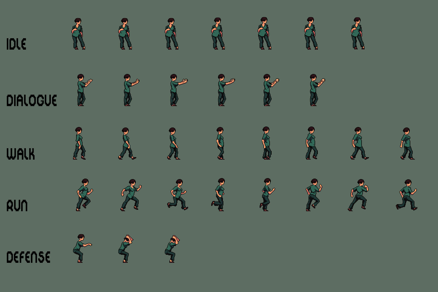 Doctors Pixel Art Character Sprite Sheets Pack by 2D Game Assets on ...