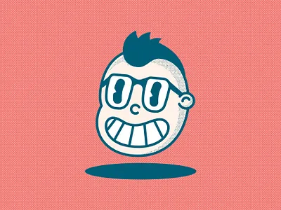Dom Retro Avatar avatar character classy cute design distressed graphic design halftone illustration pop art print retro vector vintage