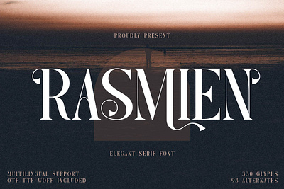 Rasmien | Elegant Serif Font beauty elegant serif