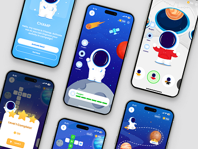 Campaign Gamification Features blue campaign campign apps clean design clean ui donate donation element fundraising game game ui games gamification mascot mission mobile mobile design reward social ui