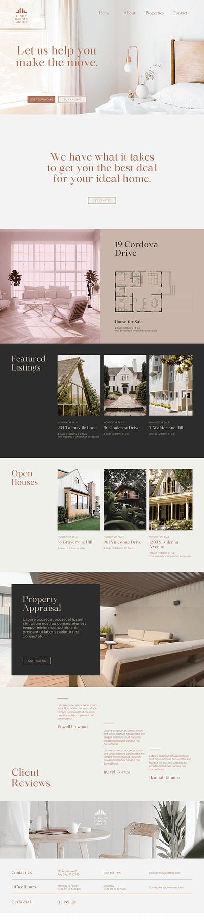 Wordpress Website for Real Estate Agency branding design ui web design wordpress