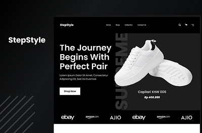 Shoe E-commerce Website UI Design design shoes ui ui design ux