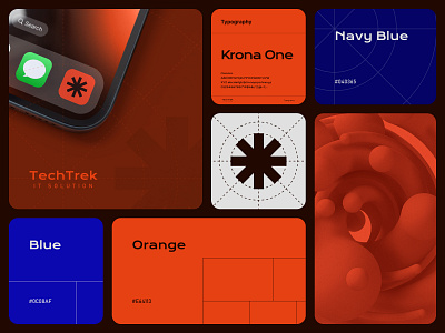 TechTrek - Branding for IT Solution Company animation brand brand design brand logo branding branding design clean color scheme graphic design logo typography