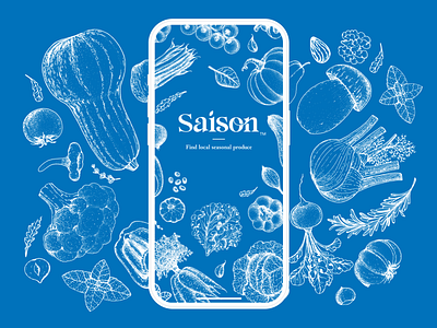'Saison' local seasonal produce sourcing native application app branding chef cooking france french native app product design ui user experience ux vegan vegetables web design