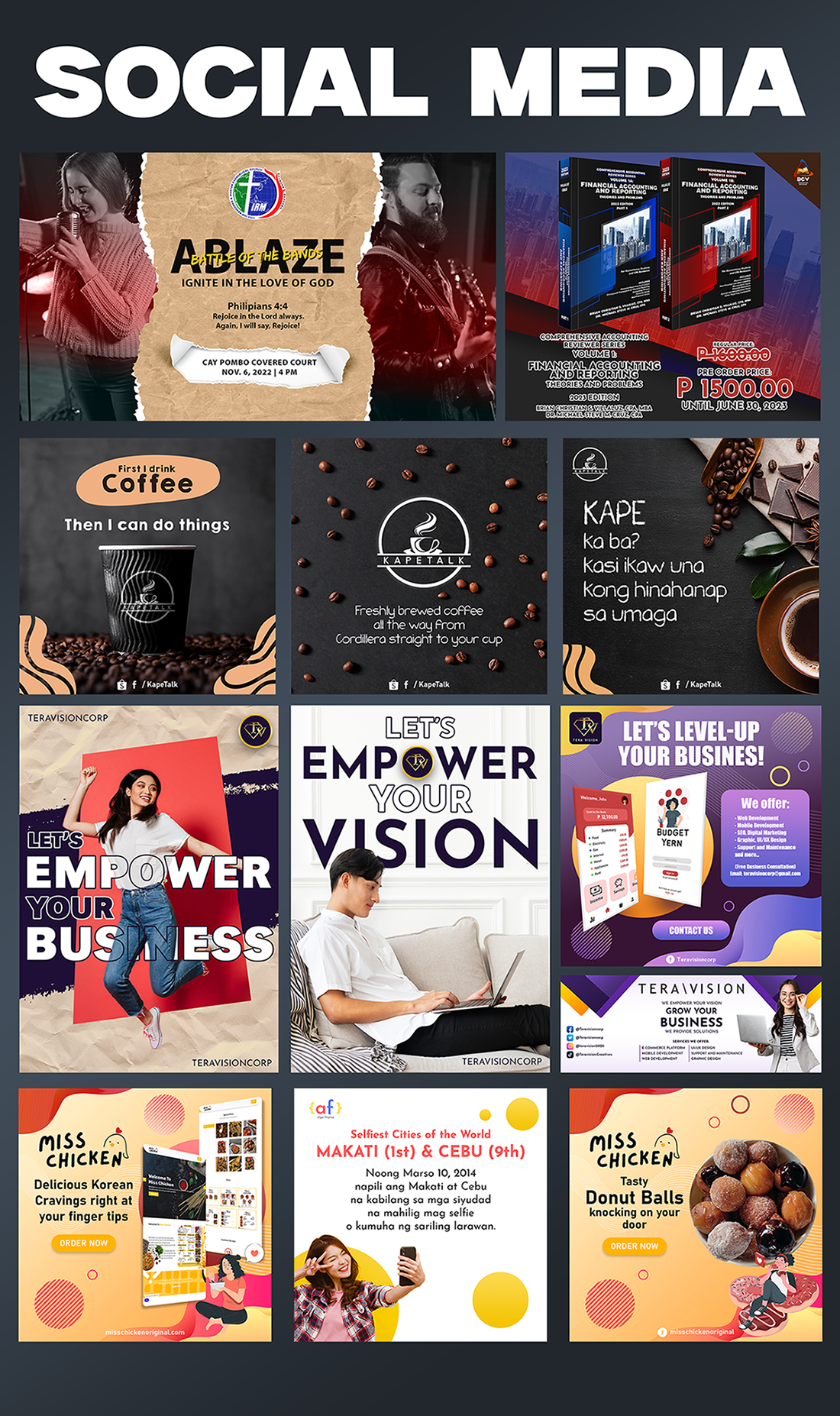 SOCIAL MEDIA DESIGN branding design graphic design illustration logo social media social media post vector