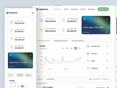 Finance Management Dashboard admin admin dashboard analytics crm dashboard dashboard dashboard ui finance finance management fintech saas saas ui ux web3