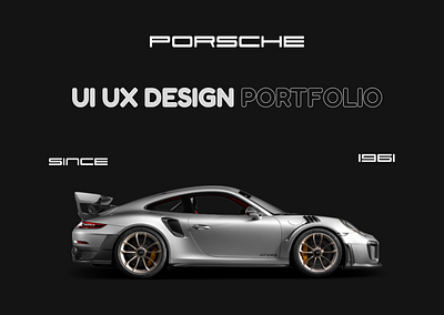 UI UX DESIGN POESCHE branding porsche ui uiux web design
