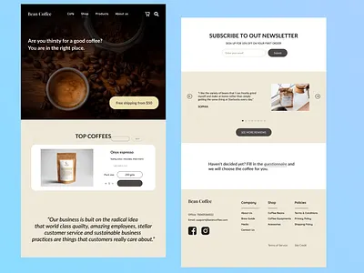 Coffee roastery web design coffee coffee roastery webdesign