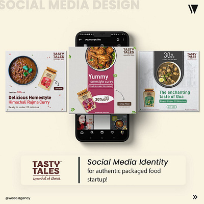 we worked with Tasty Tales as a digital marketing partner. branding graphic design product design