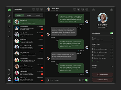 Message Dashboard app application chat chatting clean dashboard dashboard design design message message dashboard messanger minimal product design saas social media ui ui design ui ux ux design visual design