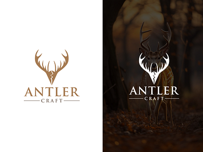 Antler Craft Logo Design advertising antler craft logo design art brand identity design branding crafting logo design deer design deer head design design design theme graphic design illustration illustrator logo logo idea vector