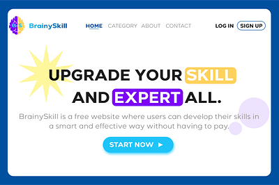 BrainySkill - 3D UI Website [ Education ] 3d ui website
