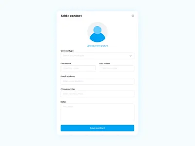 Add contact form design add contact app clean minimal design contact form dashboard design ecommerce design figma form design graphic design ibrahim ibrahimuix illustration input field design landing page design logo saas component design uiux design vector