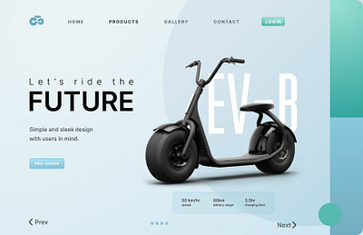 Let's ride the future app design branding figma graphic design ui user experience user interface ux web design website design