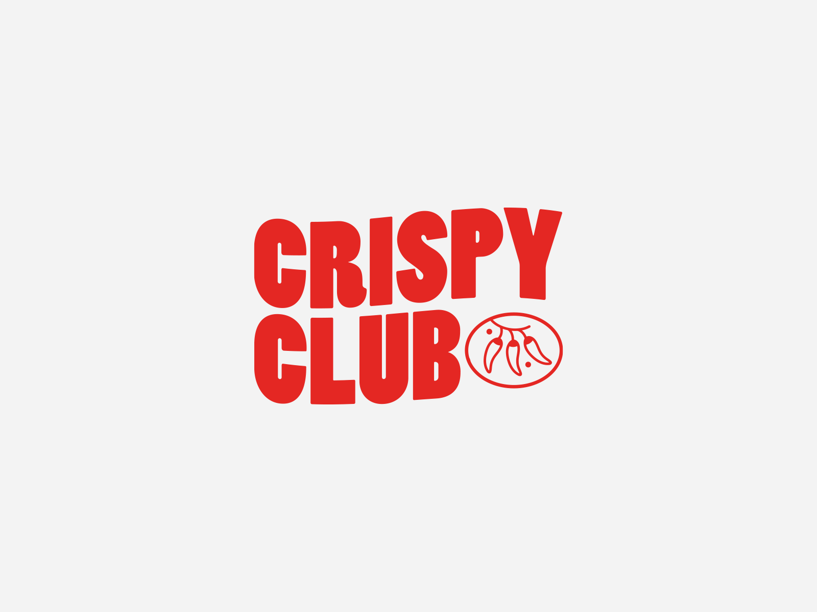 Crispy Club - GIF logo badge badges branding chilis chilli crisps chilli logo chillis chillis logo design graphic design illustration logo logomark logos logotype logotypes spicy spicy logo typography vector