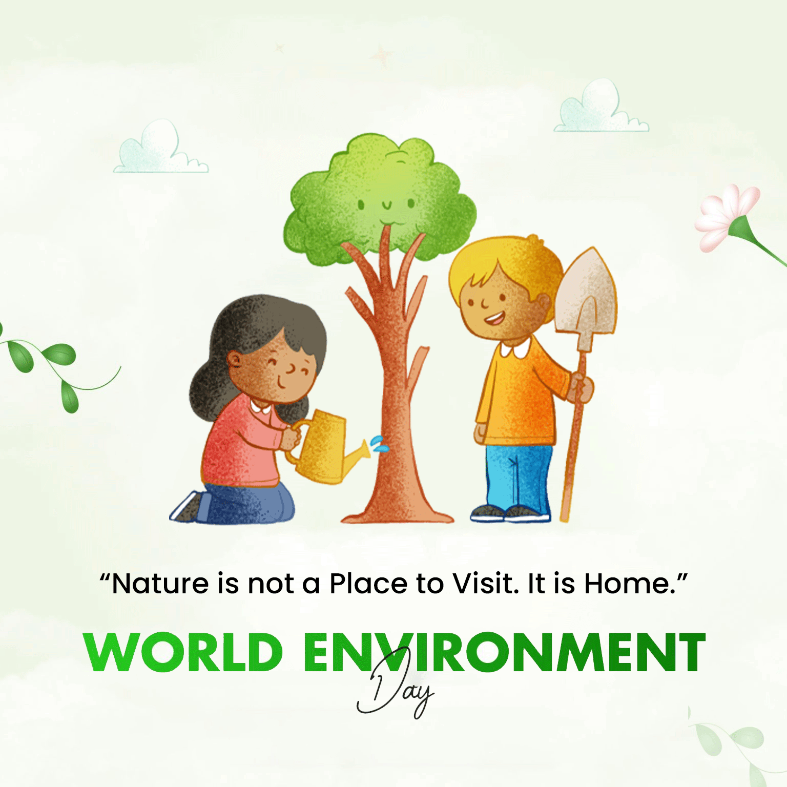 World Environment Day graphic design ui