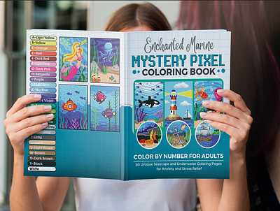 Mystery Pixel Coloring Book