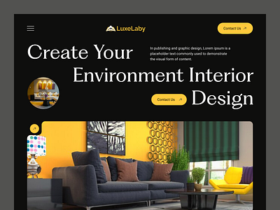 Home Interior Design Web UI design design uiux droip template figma design framer template home interior design web ui oripio product design ux design figma ux designer webflow template website design