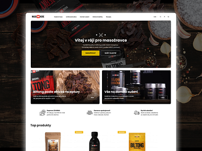 Maso Here Website ecommerce food graphic design homepage ux website
