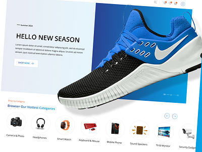 E-commerce Hero Section Page UI branding design ecommerce graphic design ui uiux ux design