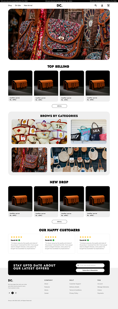 D covers #E-commerce website desing branding ui
