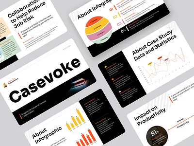 Casevoke - Case Study Powerpoint Template branding deck design graphic design layout pitch deck powerpoint powerpoint design presentation deck presentation design ui ui design uiux