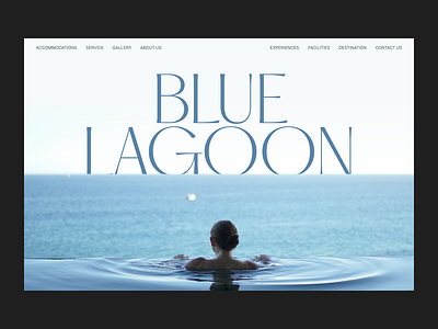 Blue marlien - Hotel & Resort Landing page beach design designui hotel hotel resort luxury paradise pool resort ui ui ux ui design uiuxdesign web web design