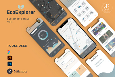 EcoExplorer mobile app sustainable travel ui ux