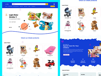 Kids Website Design. UI/UX