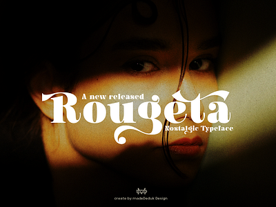 Rougeta Nostalgic Font beautyfont bold font book cover brand identity christmas font classy font display font fashion font headline font invitation font logotype nostalgic font retro font stylish font vintage font web font wedding font