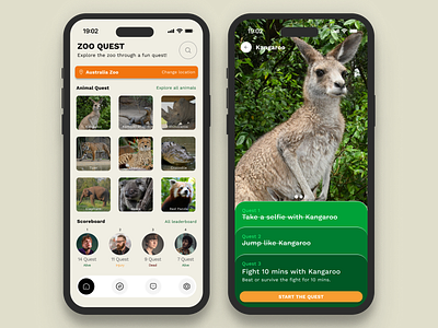 #Exploration - Zoo Quest App ui ux zoo