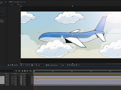 Airplane 2danimation after affects after effects animation aftereffects animation design illustration motion animation motiongraphics ui