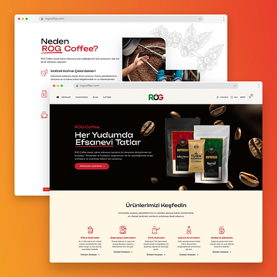 ROG Coffee E-Commerce Website Design coffee e commerce web design web development woocommerce wordpress