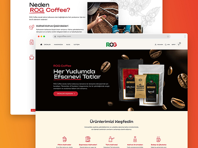 ROG Coffee E-Commerce Website Design coffee e commerce web design web development woocommerce wordpress