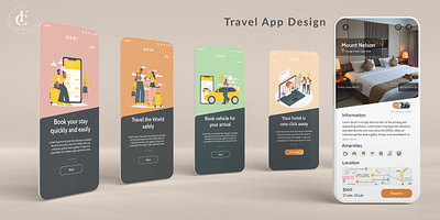 Onboarding Pages for Travel App mobile onboarding travel ui ux