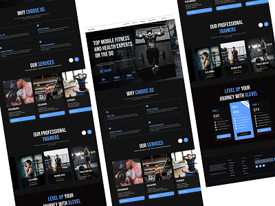 Fitness Website Design UI/UX