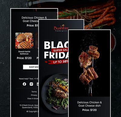 Restaurant Email Design delicious food email design email template fast food email design food email design newsletter restaurant email design