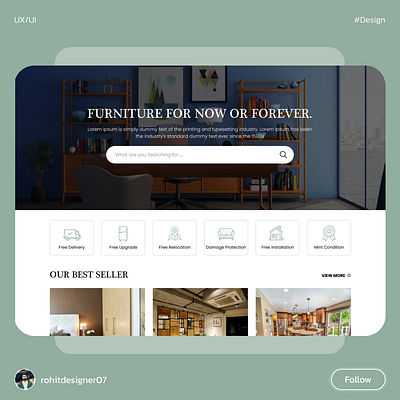 eCommerce Website design mockup uxui web web design website design