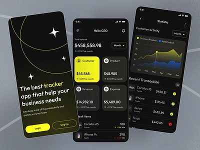 Finance Tracker App analyse business analytics business management business tracker chart dashboard data expenses finance management app financial app fintech metrics mobile app statistics tracker tracker app ui ux