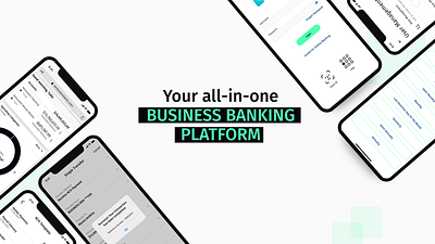 Product Demo animation branding demo video design digital bank fintech illustration logo niche nymbus product design seamless banking smater business banking ui ventureon