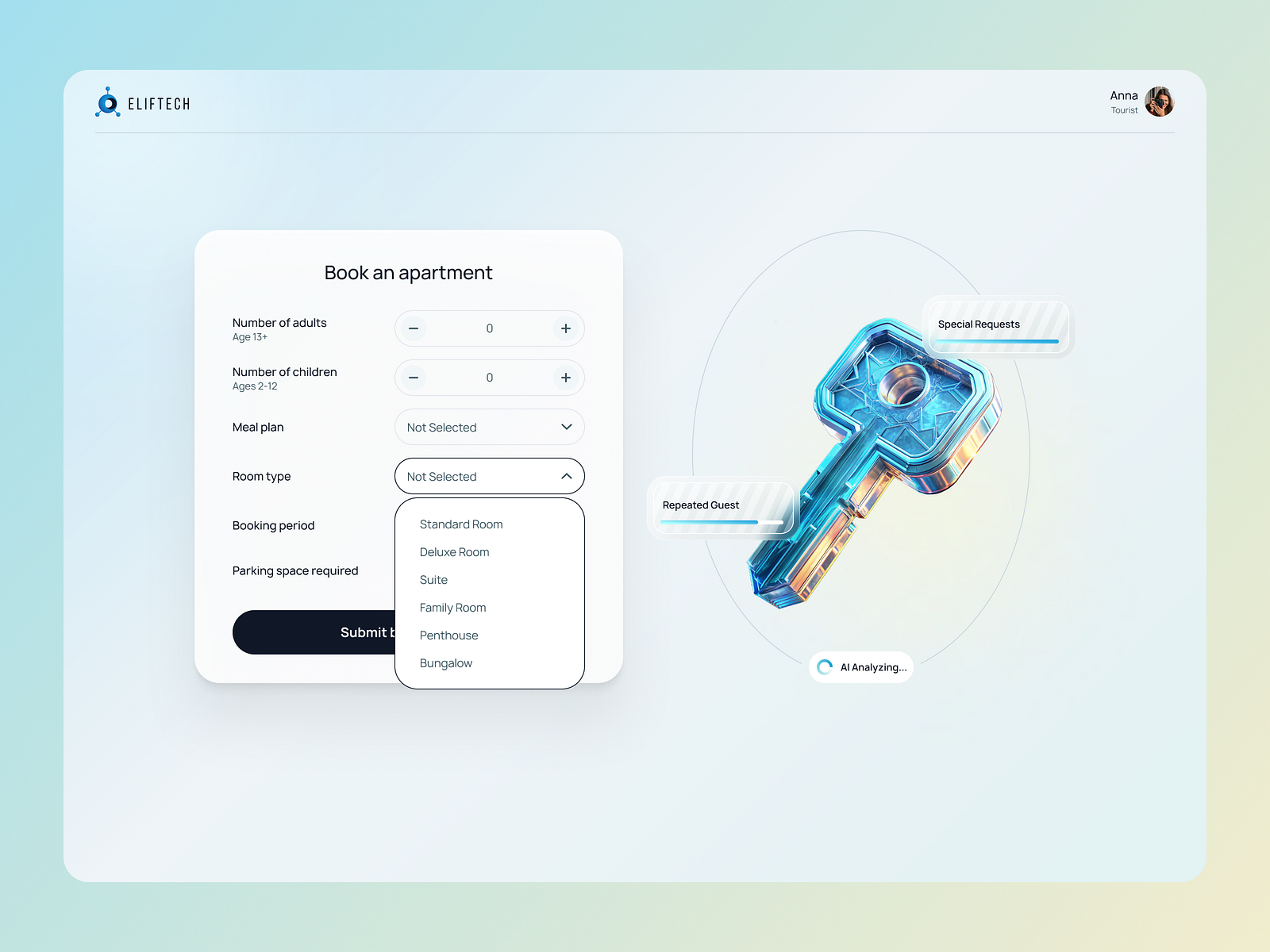 🗝️ Rental Apartment Form - UX/UI Design by ElifTech on Dribbble