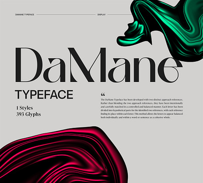 DaMane Typeface (Font) damane design display display font font font design letter lettering sans serif tugrul mustafa gunaydin type typeface typeface design typography