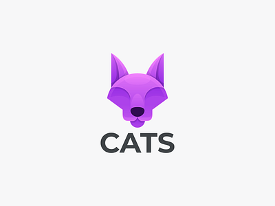 CATS branding cat cat coloring cat design graphic cat gradient cat icon cat logo cats design graphic design icon logo