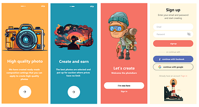 Mobile App UI Design | Sign In & Sign Up 50dayschallenge app branding design figmatoturial daily ui ui ux