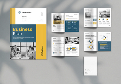Business Plan Template a4 agency agency brochure branding brochure business business brochure business plan company brochure corporate design graphic design